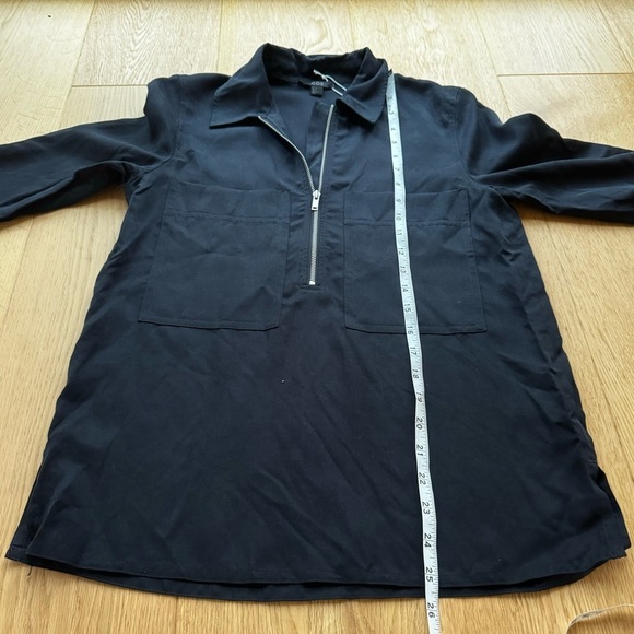 NWT  COS NAVY ZIP FRONT BLOUSE - 2 - Picture 11 of 11